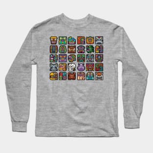 Figuras mayas Long Sleeve T-Shirt